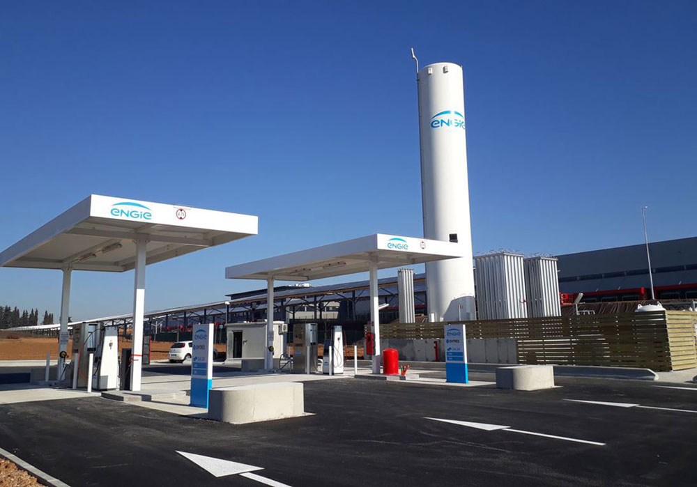 Photo d'une Station de Gaz Naturel pour Véhicules ENGIE