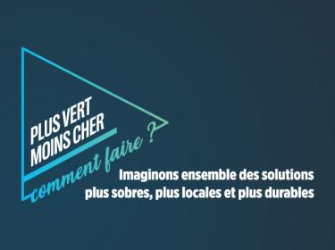 Logo du dispositif événementiel "Plus vert, moins chers : Comment faire ?"