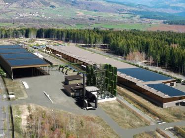 Vue aérienne de l'usine de NEOFOR à Mende