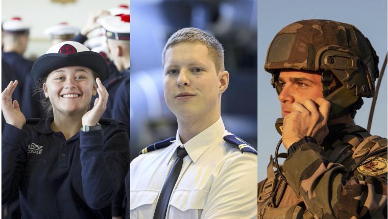 hommes et femmes armée