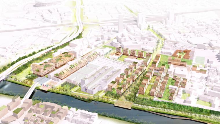 Pleyel_plan d'ensemble ©Dominique Perrault Architecture