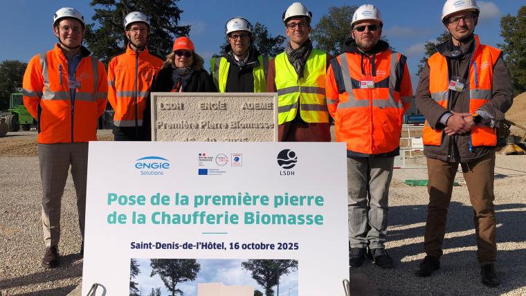 ENGIE Solutions, République Française, LSDH pose de la première pierre de la chafferie biomasse